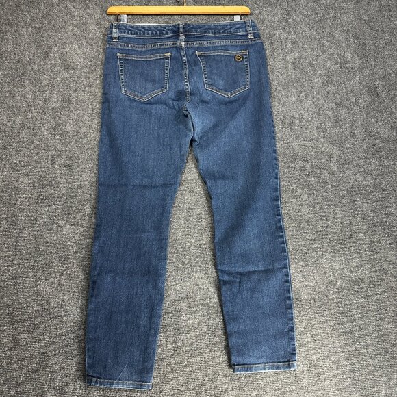 Michael Kors Jeans Womens 6 Skinny Medium  Wash Cotton Stretch Zip Pockets - Picture 7 of 9